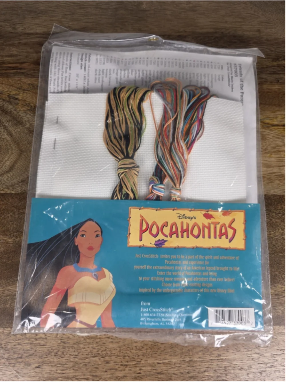 VTG Disney Pocahontas Friends Forest Cross Stitch Kit 37003 Just CrossStitch New
